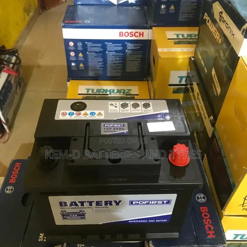 13 Plates 55ah Pofirst Car Battery - Free Delivery