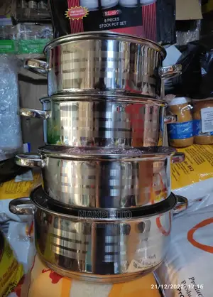 High Quality Stainless Steel Stock Pot ( 4 Sets )