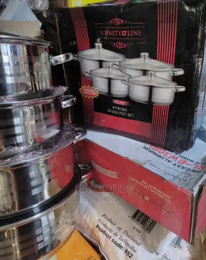 High Quality Stainless Steel Stock Pot ( 4 Sets )