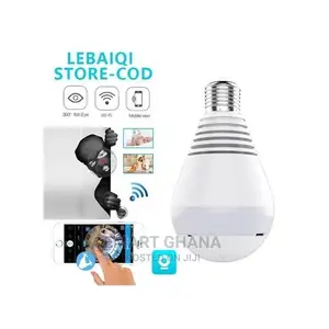 Hd 1080p Smart 360 Degree Security CCTV Light Bulb - White