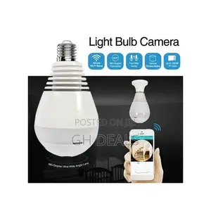 Hd 1080p Smart 360 Degree Security CCTV Light Bulb - White
