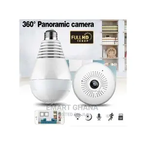 Hd 1080p Smart 360 Degree Security CCTV Light Bulb - White