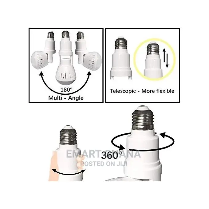 360 Degree Field View CCTV Light Bulb - Wh