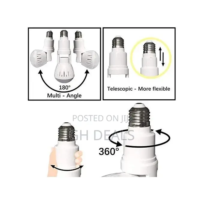 360 Degree Field View CCTV Light Bulb - Wh