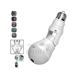 360 Degree Field View CCTV Light Bulb - Wh