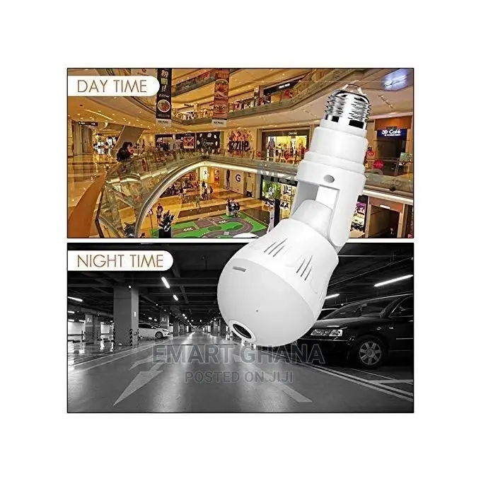 360 Degree Field View CCTV Light Bulb - Wh