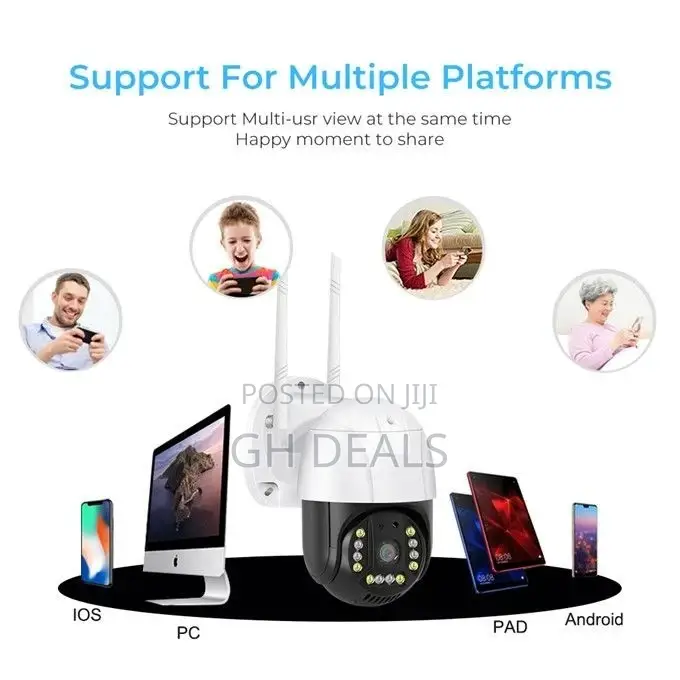 5MP HD Smart Camera Wifi Guard Against Theft Waterproof AI