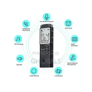 Dual Capacitor Noise Reduction Mp3 Digital Recorder