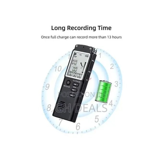 Dual Capacitor Noise Reduction Mp3 Digital Recorder