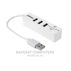 2in1 3 Port USB Hub 2.0 Combo Card Reader