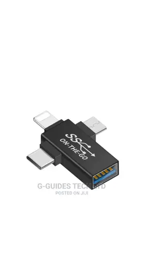 3 in 1 Otg Adapter Usb 3.0 for Type-C, Micro and iPhone