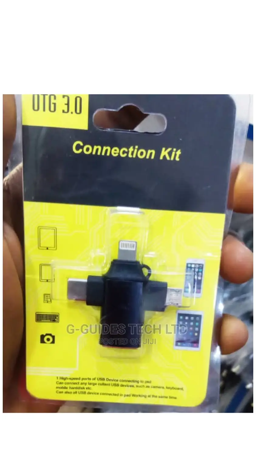 3 in 1 Otg Adapter Usb 3.0 for Type-C, Micro and iPhone