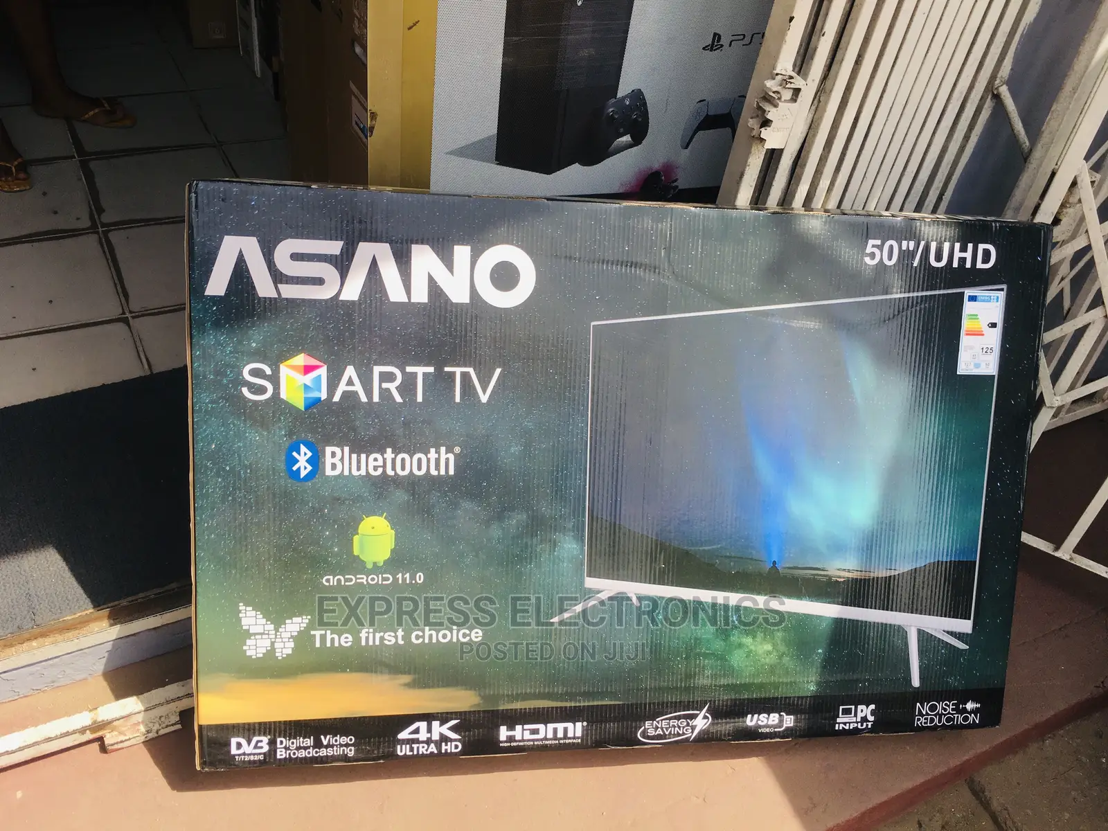 Quality Slim Design 50” Uhd Bluetooth Asano+Wallmount