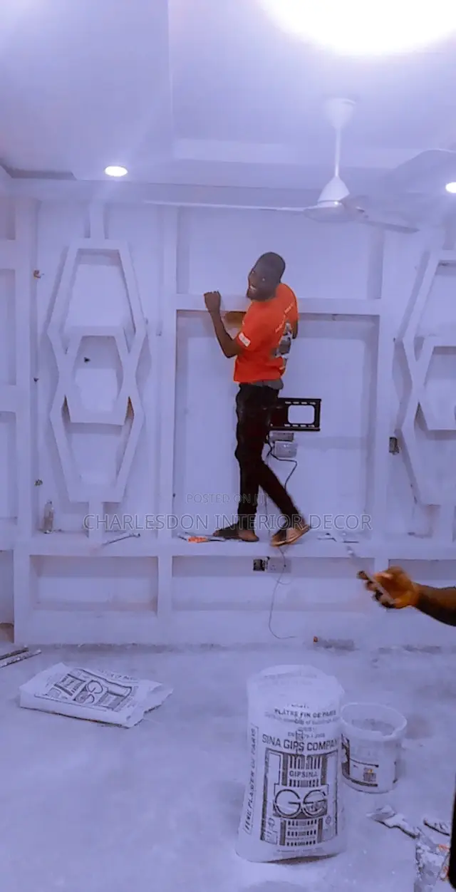 Tv Stand Designer and Ceiling Installation