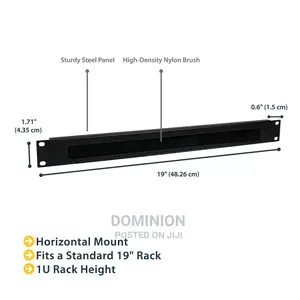 D Link 19'' 1U BRUSH Cable Manager