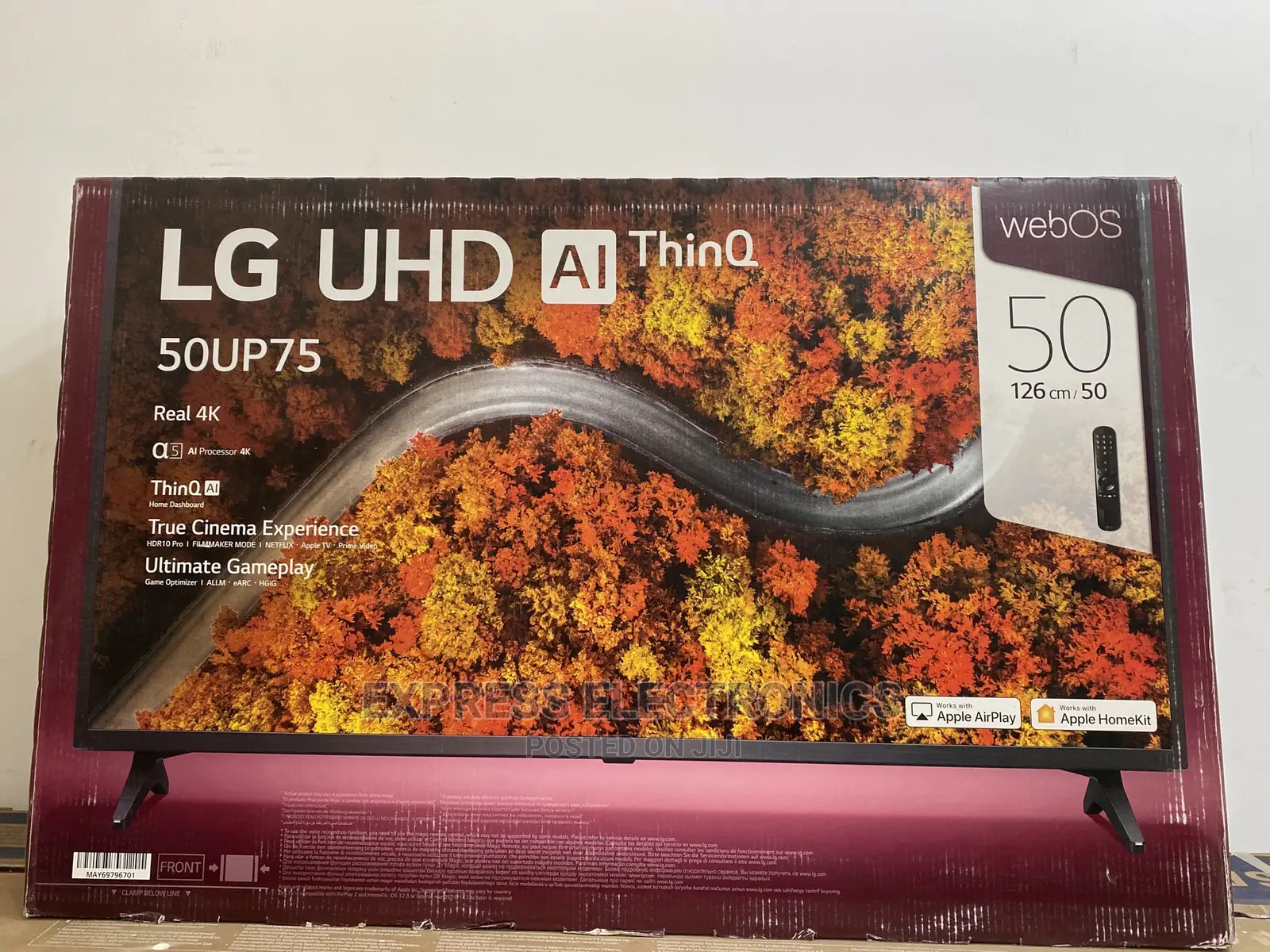 Enjoy Netflix on LG UHD Smart 50UP75003 50”+Wallmount