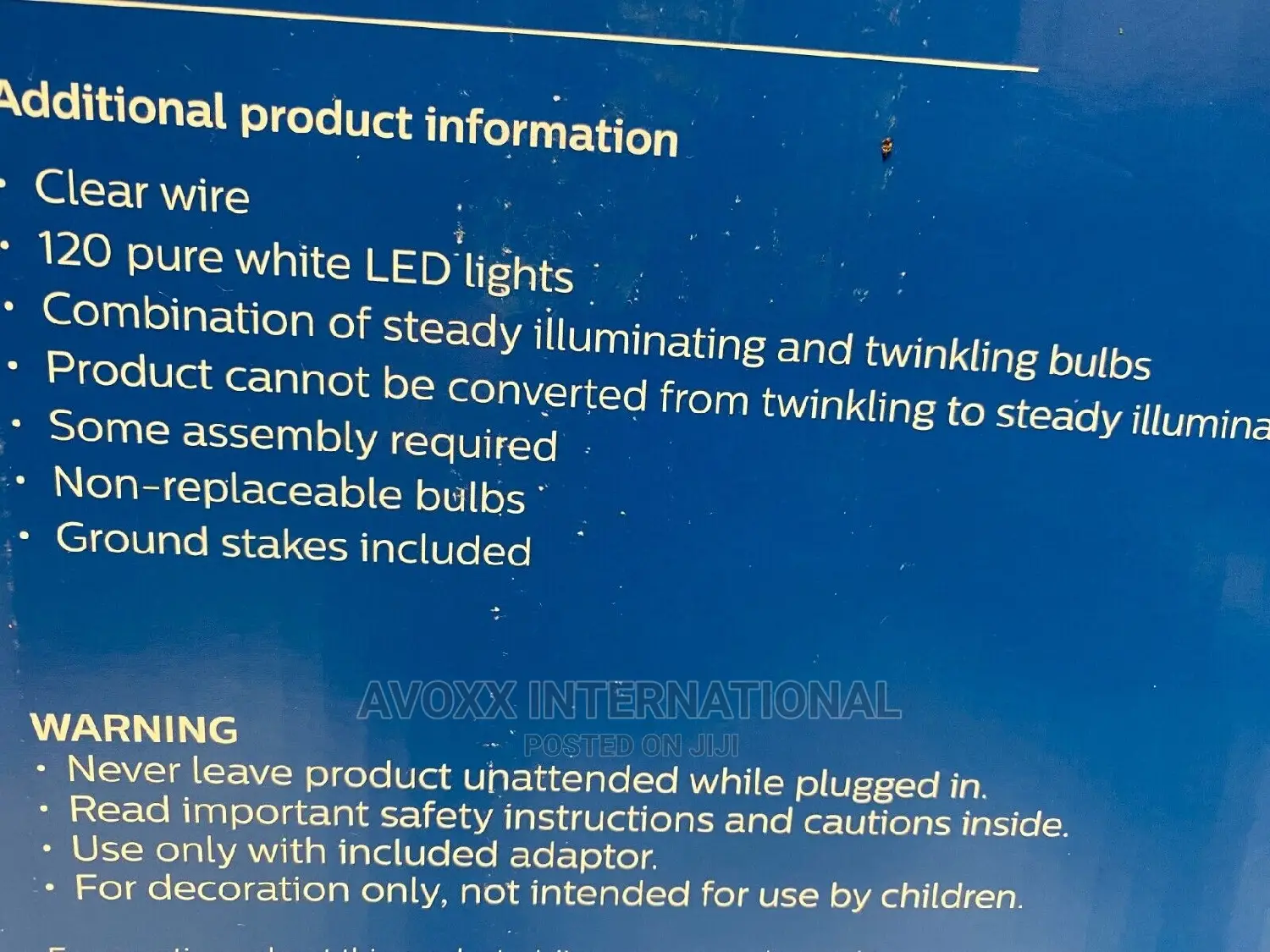 Philips 44in Glitter String Angel LED Sculpture White Lights