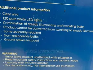 Philips 44in Glitter String Angel LED Sculpture White Lights