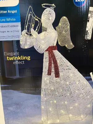 Philips 44in Glitter String Angel LED Sculpture White Lights