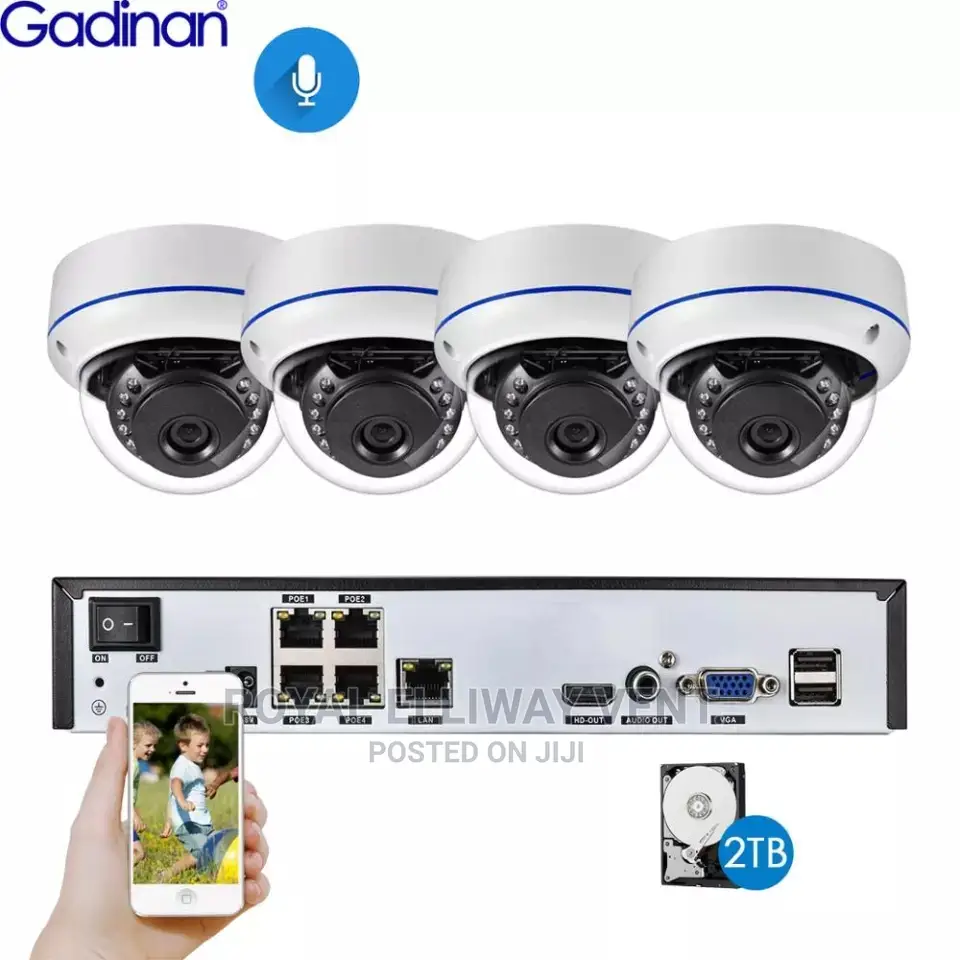 Unisec 4ch NVR 4mp Poe Kits