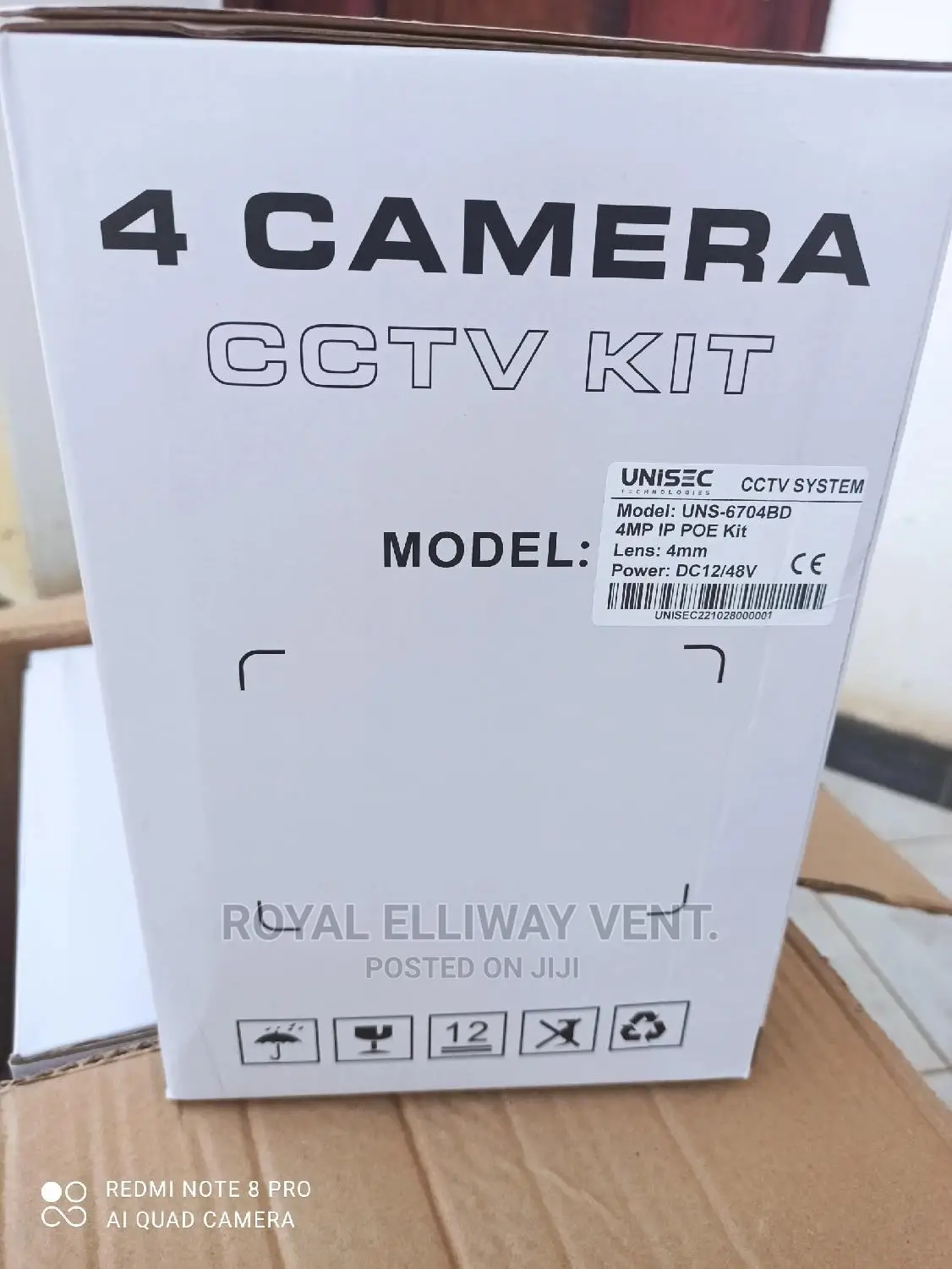 Unisec 4ch NVR 4mp Poe Kits