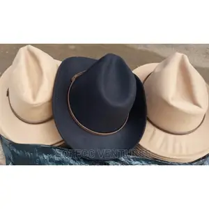 Brown With Wine 2-Color Fedora Hat - Unisex