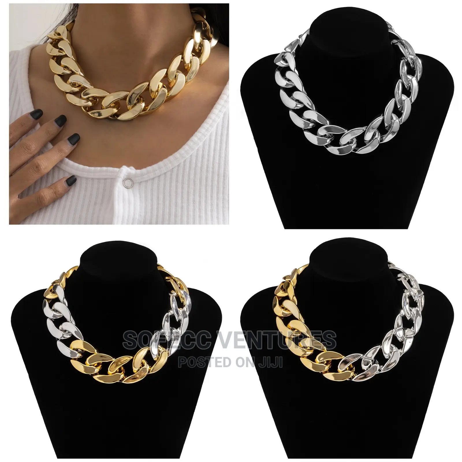 Cuban Necklace ! All Colors Available