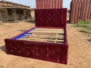60x80 Wine Queen Size Bedframe