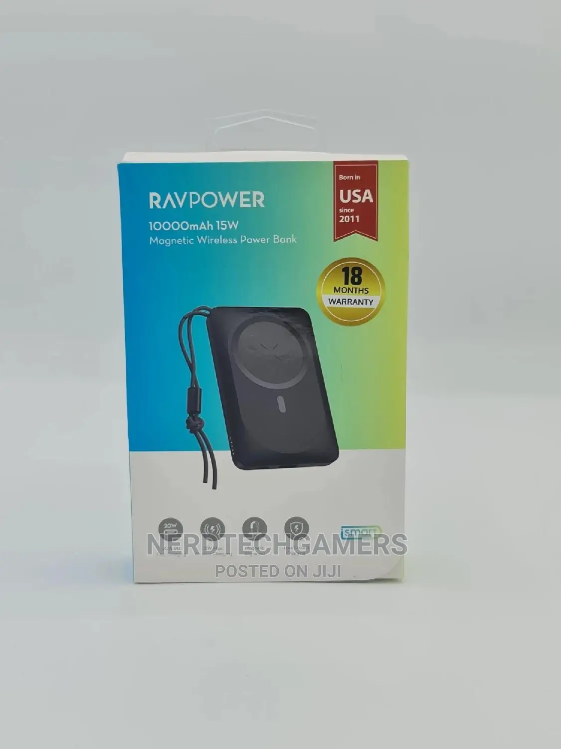 Ravpower 10000mah 15W Magnetic Wireless Power Bank