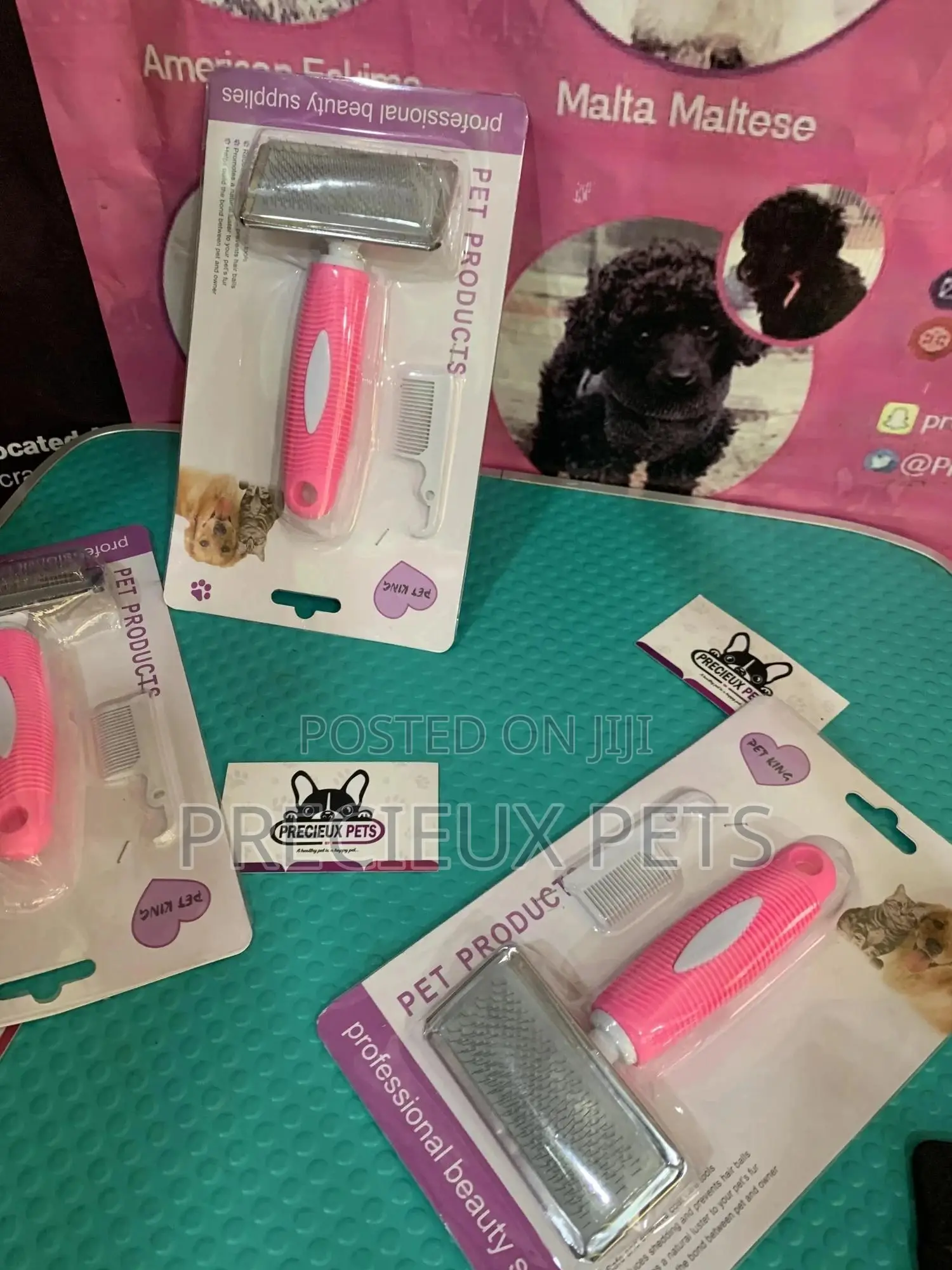 Pink Brush/Comb for Cats and Dogs