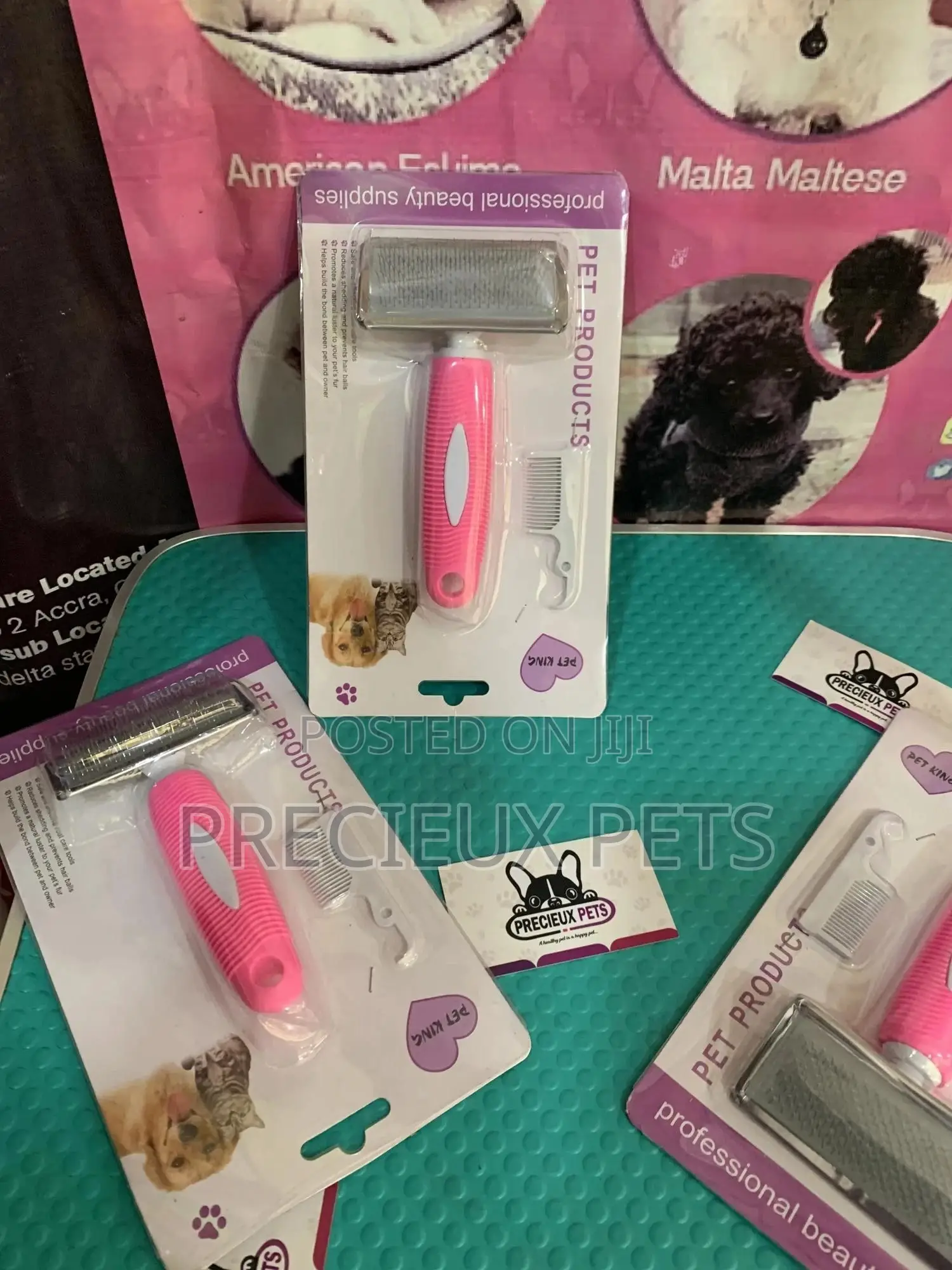 Pink Brush/Comb for Cats and Dogs