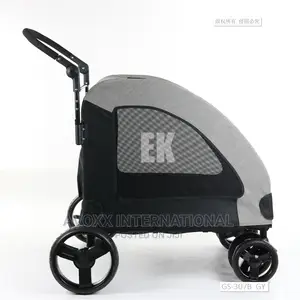 Pet Four-Wheeled Stroller Dog Trolley Cat Carts- Foldable