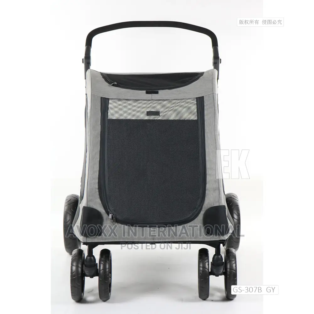 Pet Four-Wheeled Stroller Dog Trolley Cat Carts- Foldable