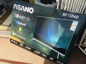 Miracast 50”Uhd Android Smart Bluetooth Asano+Keyboard