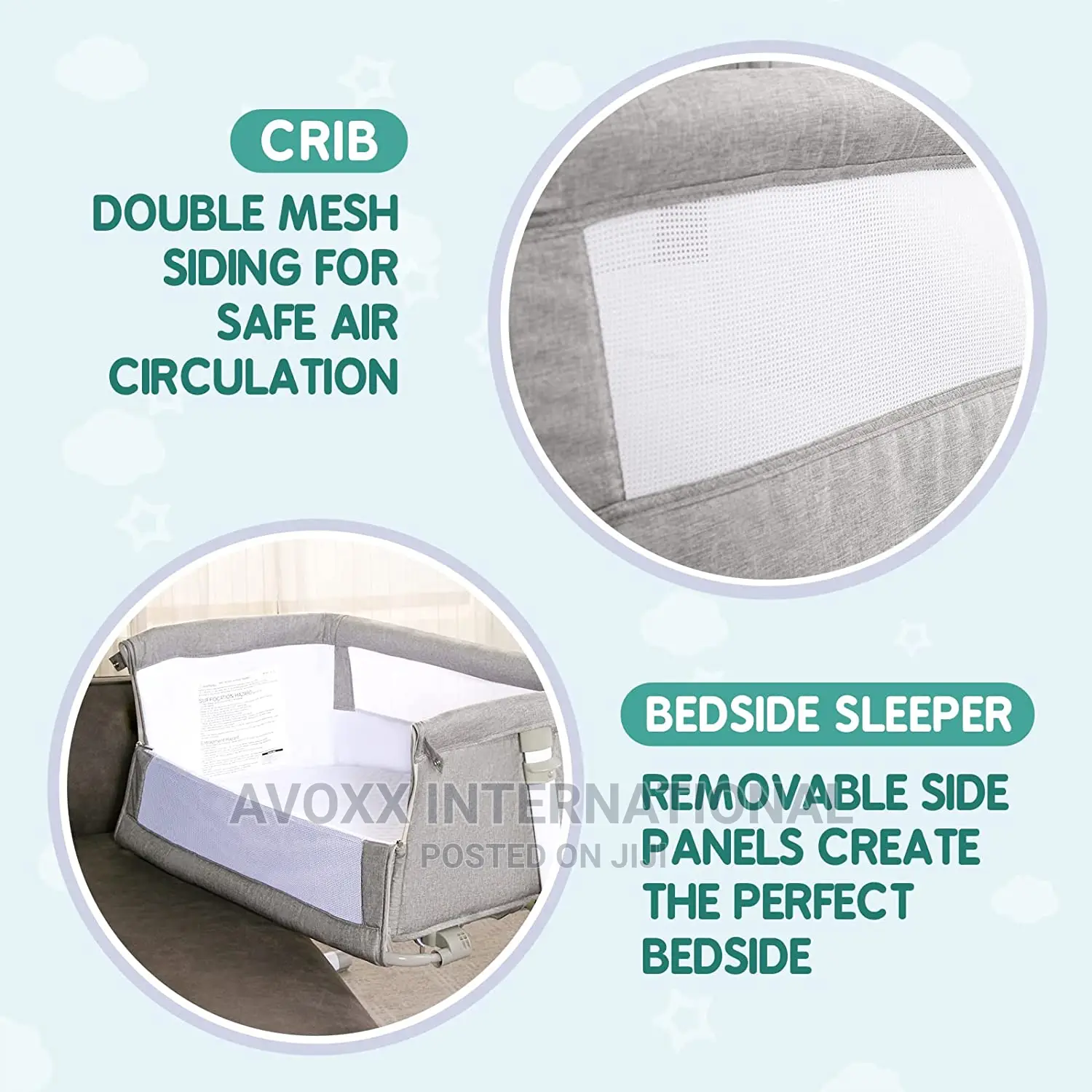 Baby Bedside Crib, Babybassinet Bed for Newborn/Infant