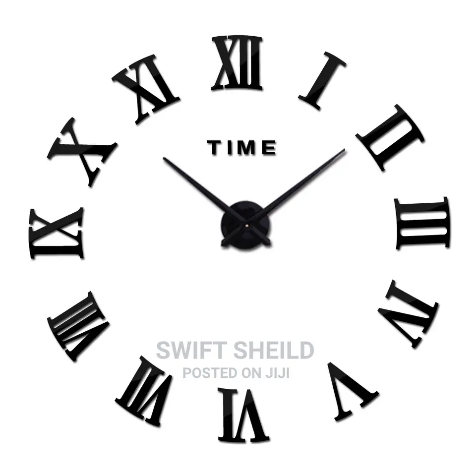 3d Wall Clock(Large Size 100 - 120cm)