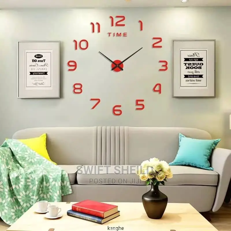 3d Wall Clock(Large Size 100 - 120cm)