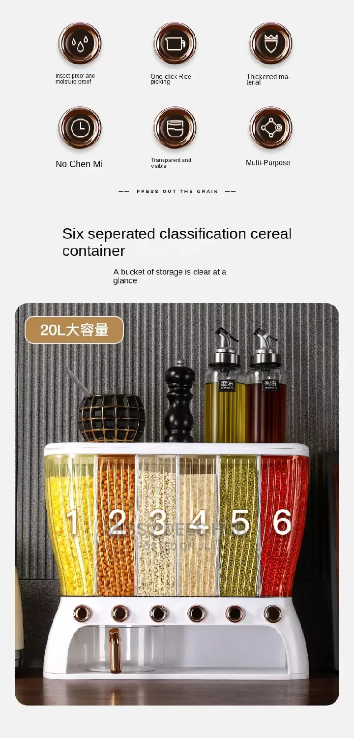 6-Grid Cereal Dispenser