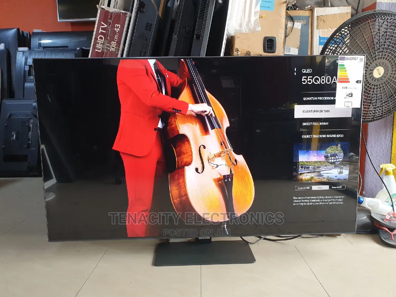 Qled Samsung 55" Smart Satellite TV