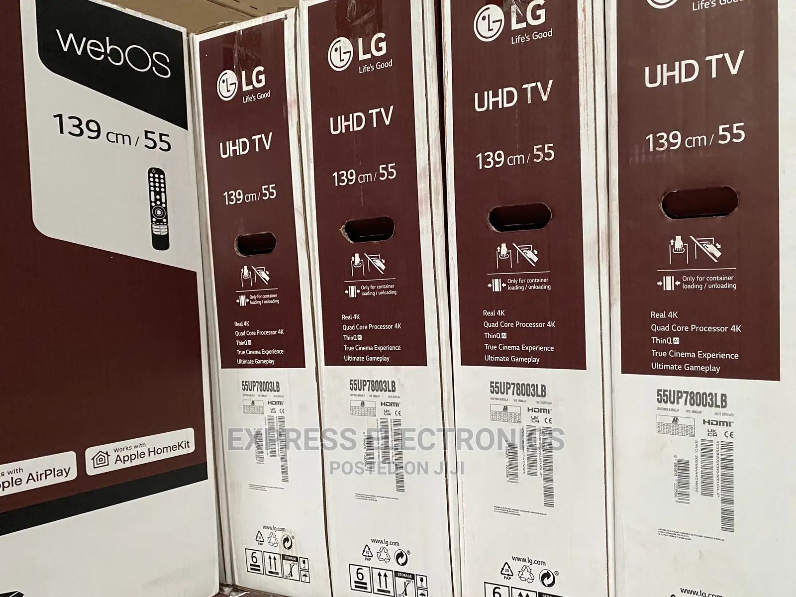 True Cinema Experience LG UHD Smart Android Tv 55”UP7800