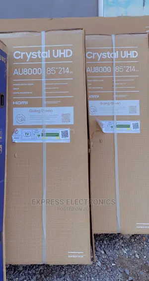 Slim and Sleek Design Samsung 85”AU8000 UHD Smart Tv