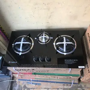 Happyhome Built in 3 Burner Auto Ignition Glass Top Gas Hob