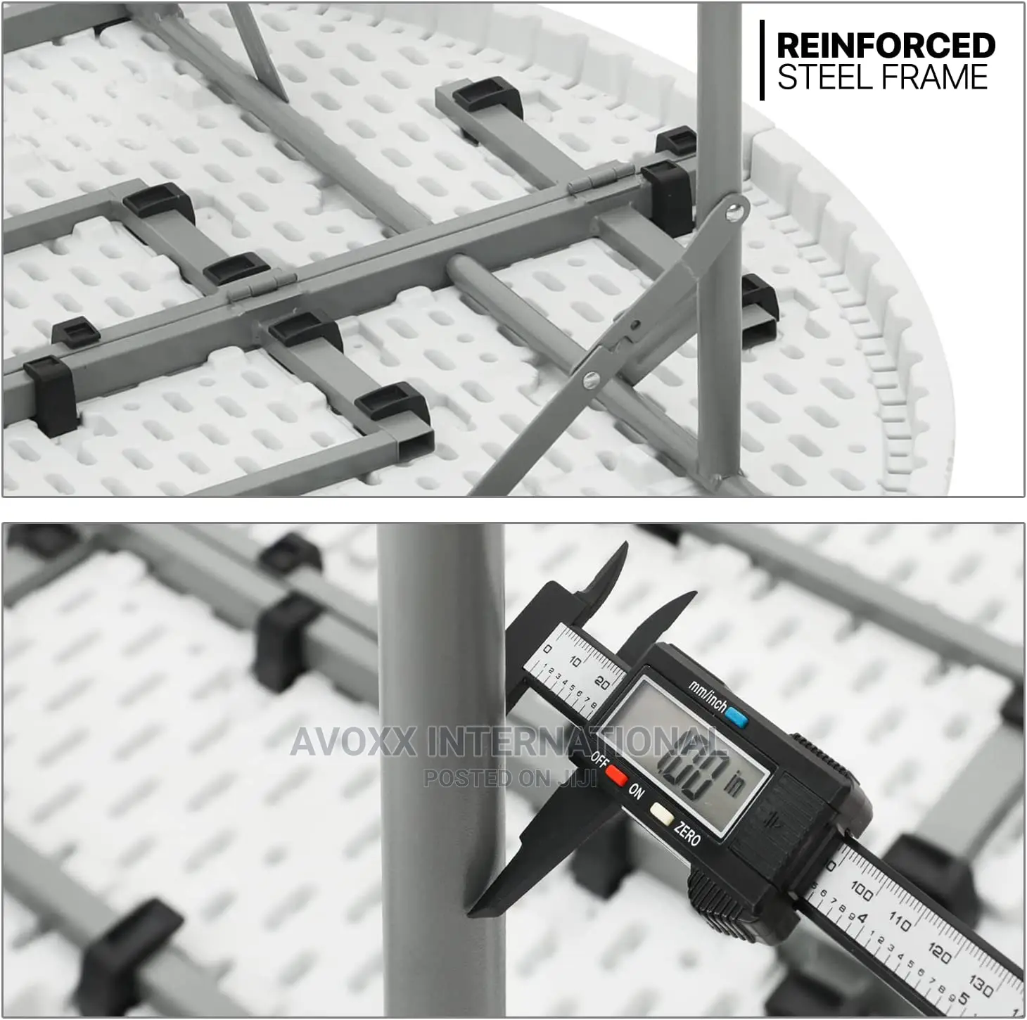 30122 4ft Round Folding Table for Indoor and Outdoor Use
