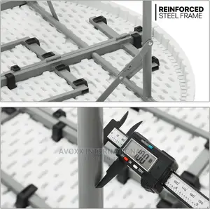 30122 4ft Round Folding Table for Indoor and Outdoor Use