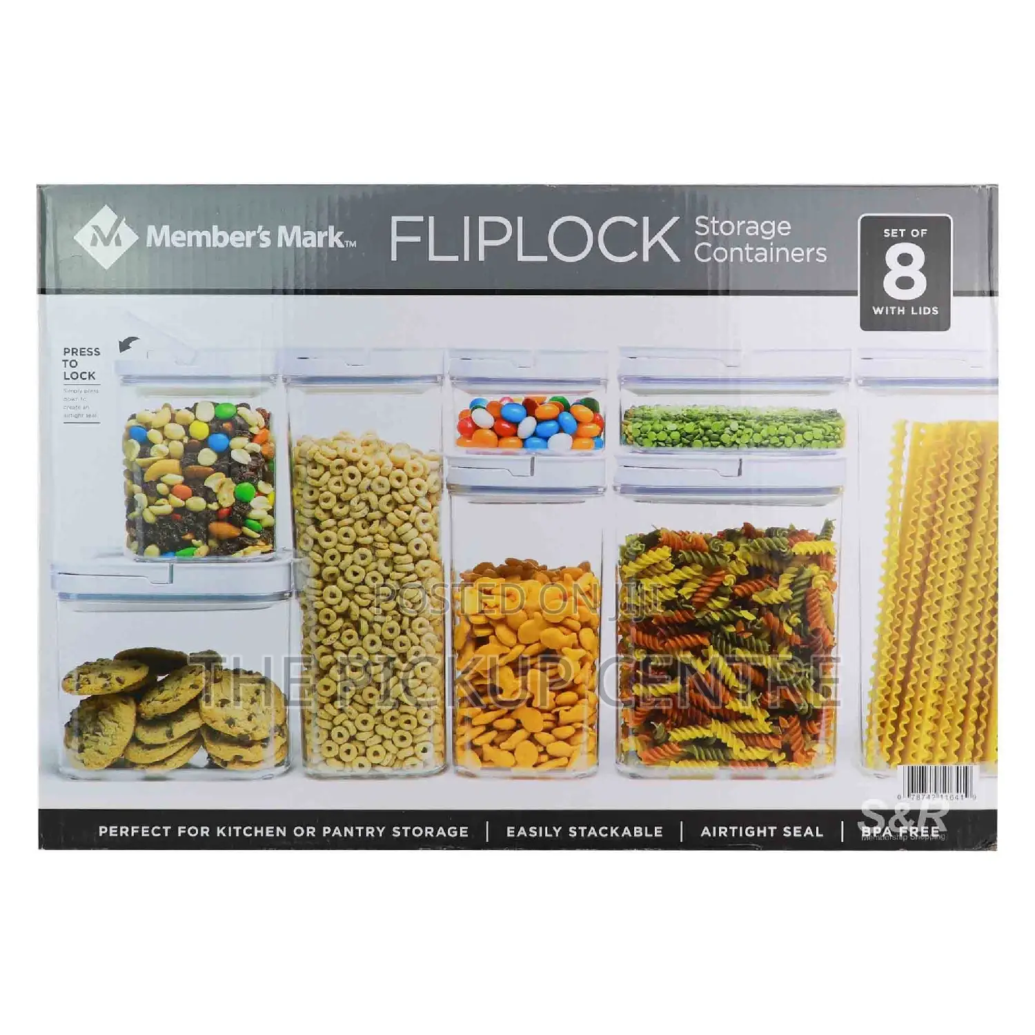 Member'smark Fliplock Airtight Food Storage Container 8 Pcs.