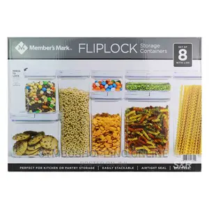 Member'smark Fliplock Airtight Food Storage Container 8 Pcs.