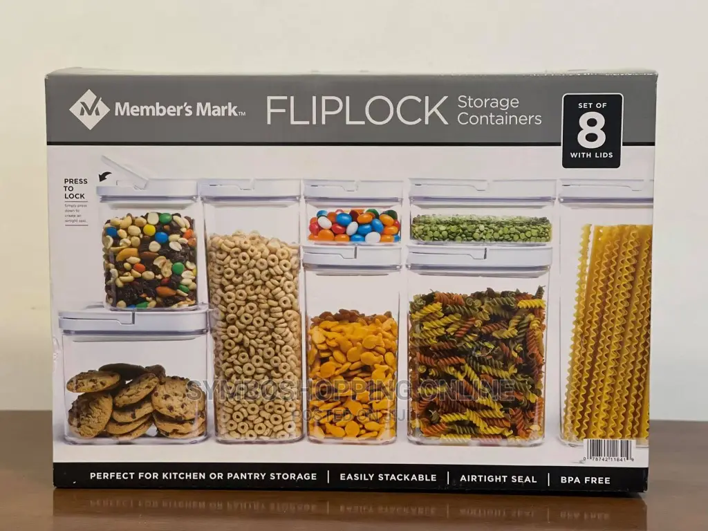Member'smark Fliplock Airtight Food Storage Container 8 Pcs.