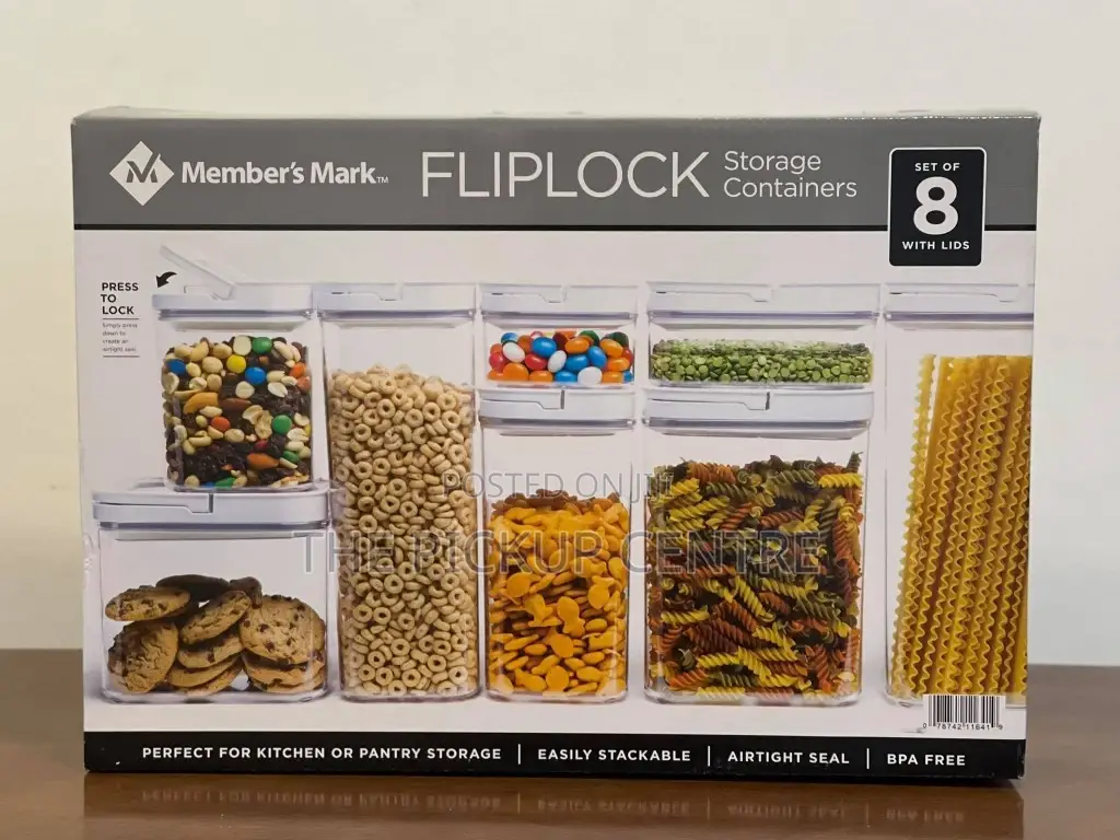 Member'smark Fliplock Airtight Food Storage Container 8 Pcs.