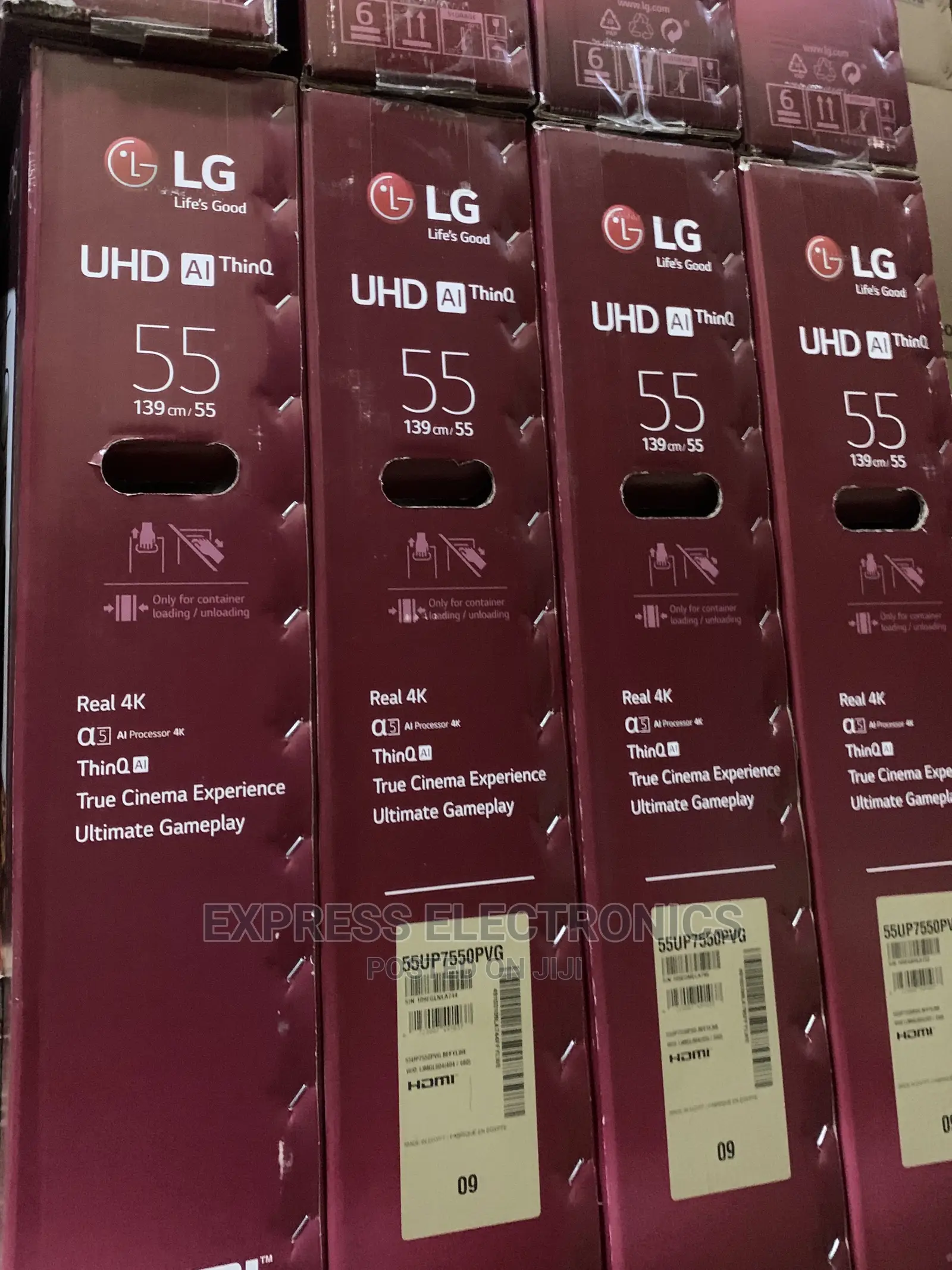 55”UHD Real Smart LG UP75003 Tv Quality Slim Design