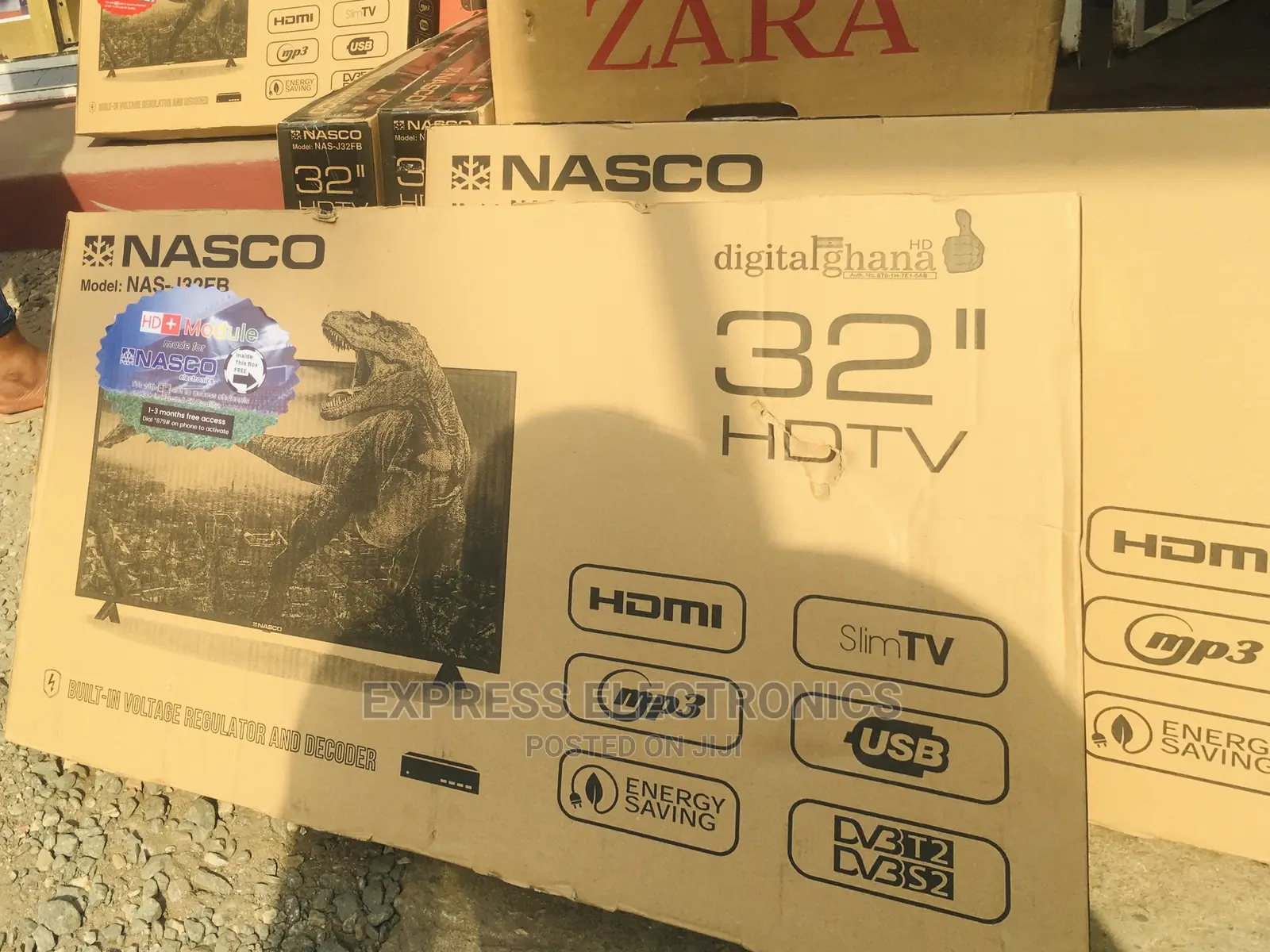 Pure Colors in Full Hd 32”Nasco Slim Design Nas-B32fb